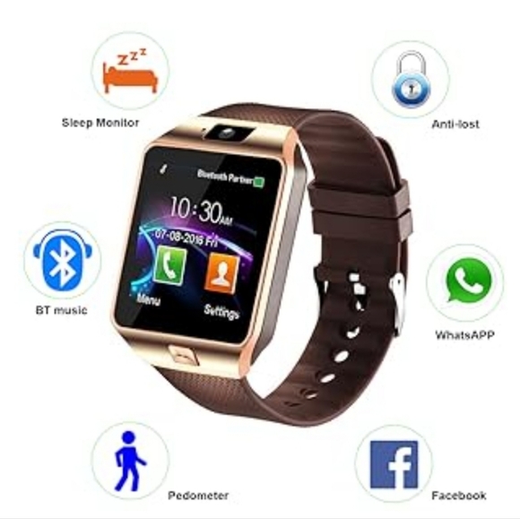 DZ09 Bluetooth Smartwatch with Touch Monitor with Pedometer and Anti-Lost Camera - Picture 2 of 8